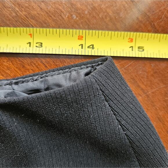 Talbots Petites Pencil Skirt Womens Black 10 Lined Career Front Slit Back Zip - Picture 9 of 12